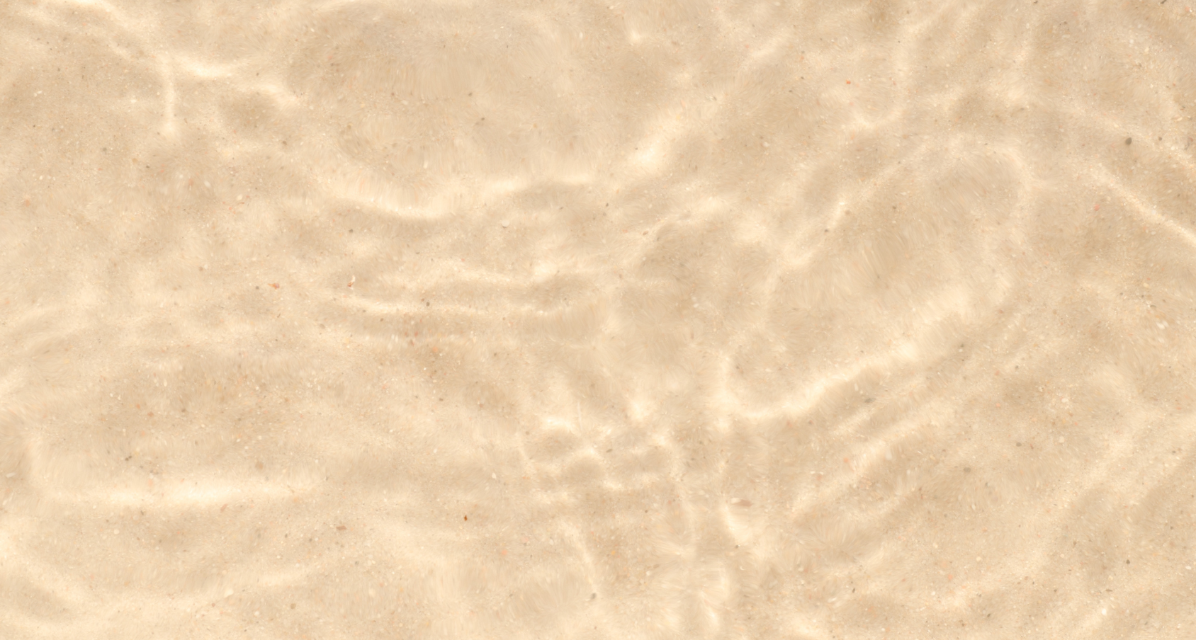 Du sable sous l'eau