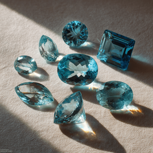 Aquamarines grouped