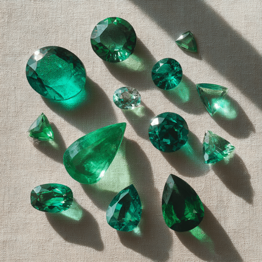 Emeralds grouped