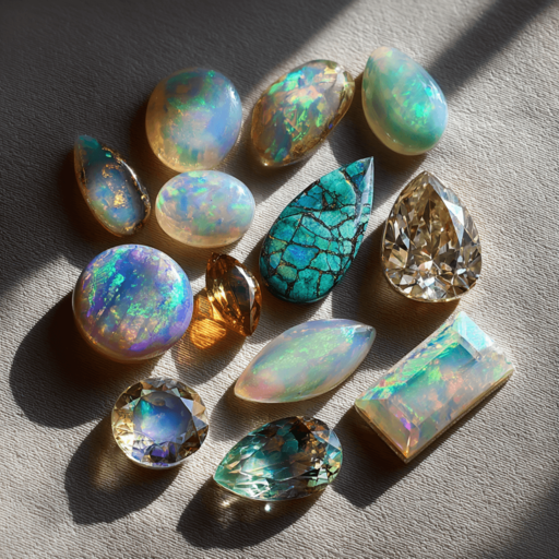 Opals grouped