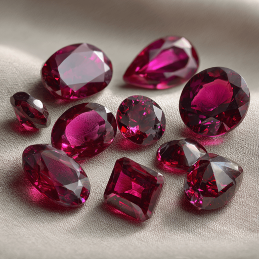 Rubies grouped