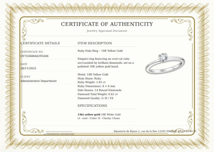 Gold and White Traditional Guilloches Landscape